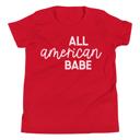  All American Babe 4th of July T-Shirt - Youth