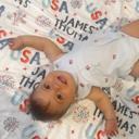  Personalized Patriotic USA Blanket - Custom Name 4th of July Holiday Memorial Day Summer