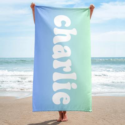 Bold Personalized Beach Towel with Name