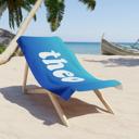  Personalized Beach Towel with Name, Packable Towel