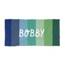  Personalized Boy Beach Towel - Custom Name Vacation Camp RETRO Style
