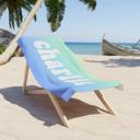  Bold Personalized Beach Towel with Name