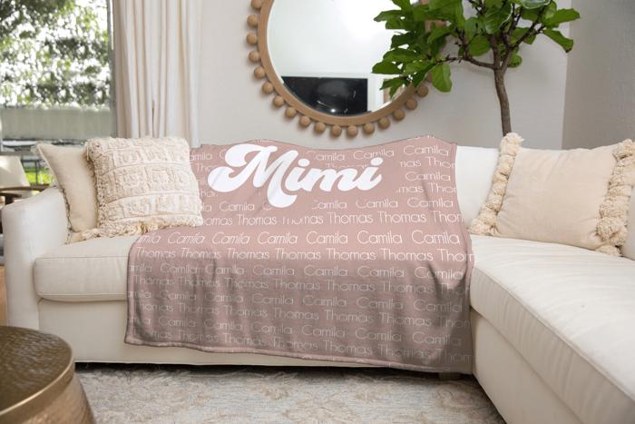 Grandma/Mom/Mimi Personalized Blanket
