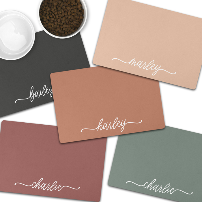 Personalized Petmat - Boho Theme in Many Sizes