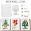  Personalized Christmas Kitchen Waffle Towels