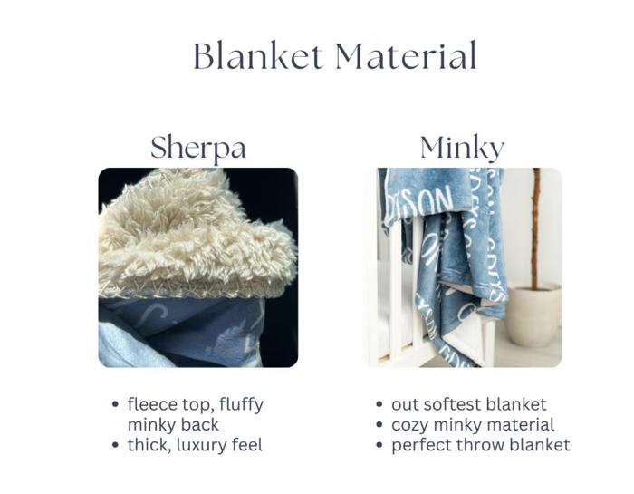 Personalized Blanket - Kids Name Blanket, Baby Blanket