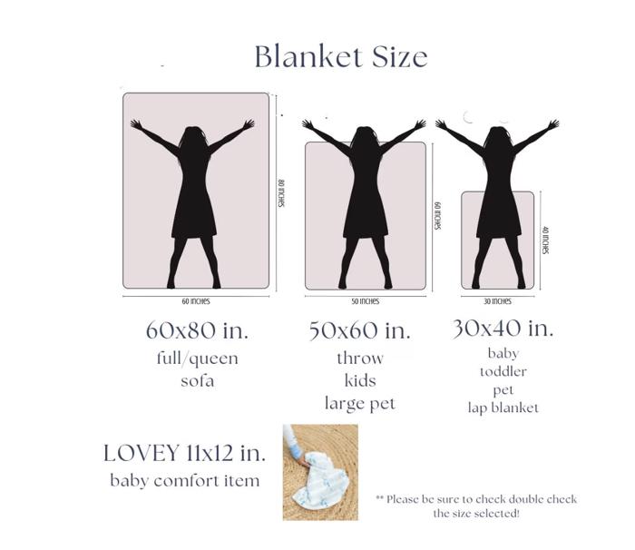 Personalized Blanket - Kids Name Blanket, Baby Blanket