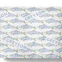 50x60 Minky Minky Personalized Fish Blanket