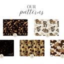 Design 2 - 14 x 24"  Monogrammed Animal Print Desk Mats - 4 sizes