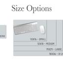 Design 4- 18” x 36" Personalized Desk Mat  - Cabana Stripes -  4 Sizes