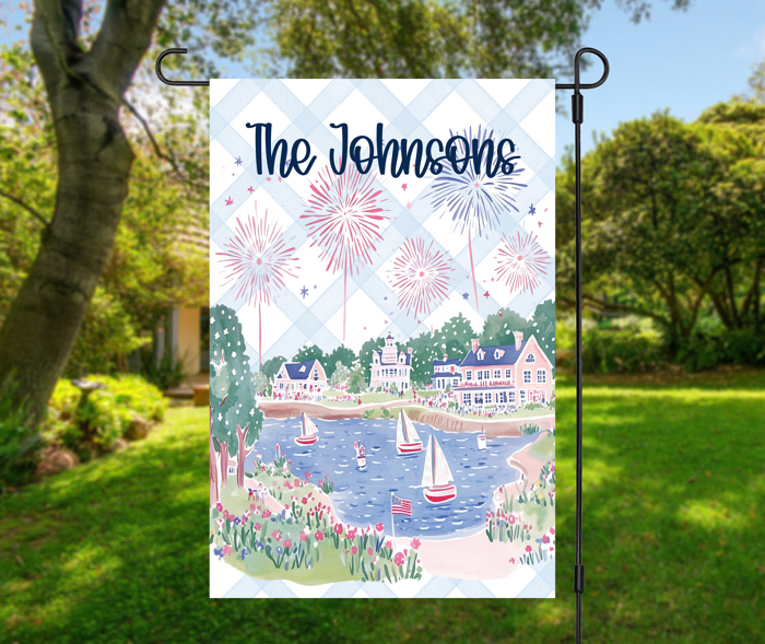 Patriotic Garden Flags - Celebrate USA 250 - Personalized