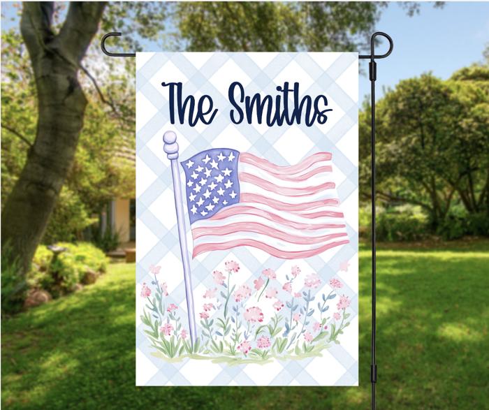 Patriotic Garden Flags - Celebrate USA 250 - Personalized