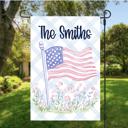 Design 4 - 12".x 18" Garden Flag Patriotic Garden Flags - Celebrate USA 250 - Personalized