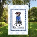 Design 3 - 12" x 18" Garden Flag Patriotic Pups - Personalized Garden Flags