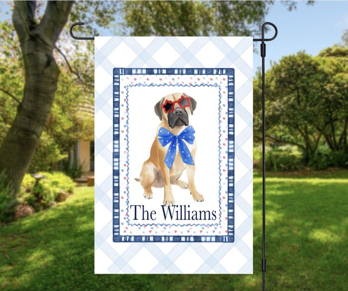 Patriotic Pups - Personalized Garden Flags