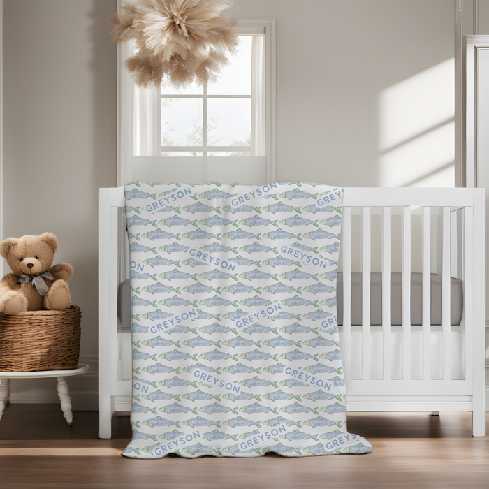 Personalized Fish Blanket