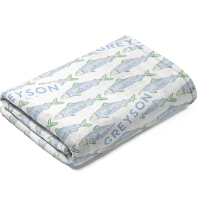 Personalized Fish Blanket