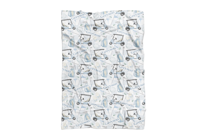 Personalized Golf Name Blanket