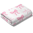  Baby Girl Bow Name Blanket - 3 Sizes