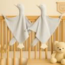 BlueGray Beige Goose Muslin Lovey-  BEST Value Bundle - 4 Colors