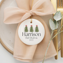  Baby First Christmas Ornament - Personalized Ceramic