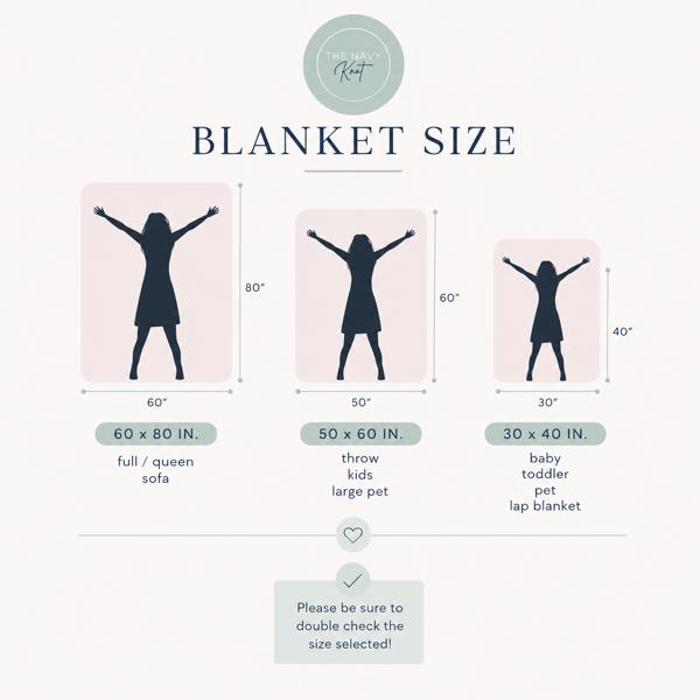 Personalized Blue Bow Baby Girl Blanket