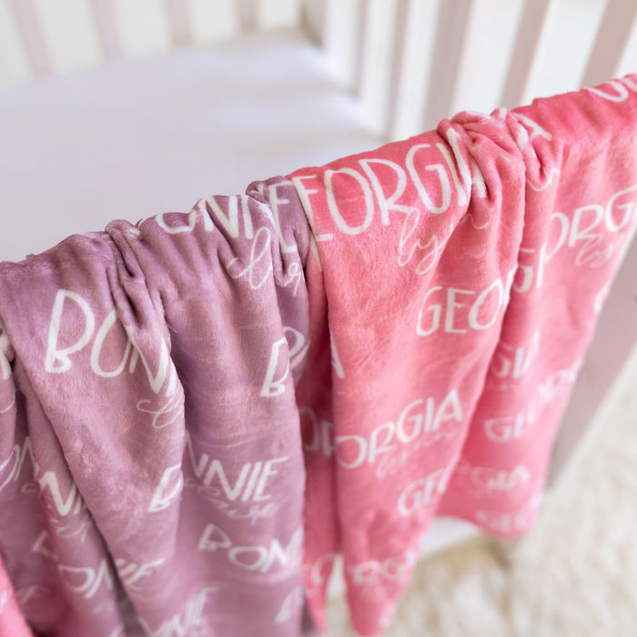 Custom Name Blanket Font Duo - 50 x 60