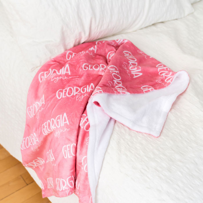 Custom Name Blanket Font Duo - 30 x 40