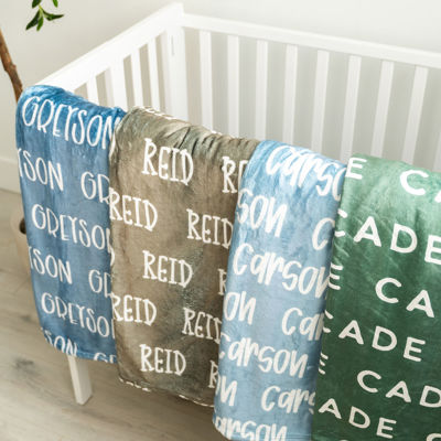 Baby/ Toddler Name Blanket - 30" x 40" 