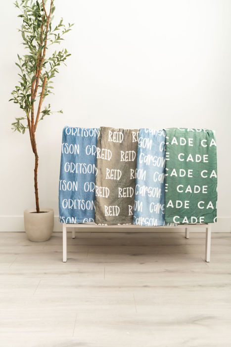 Baby/ Toddler Name Blanket - 30" x 40" 