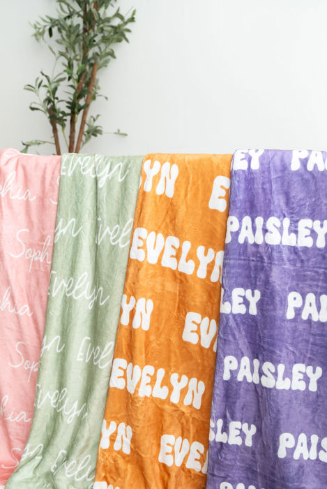 Personalized Baby Name Blanket 