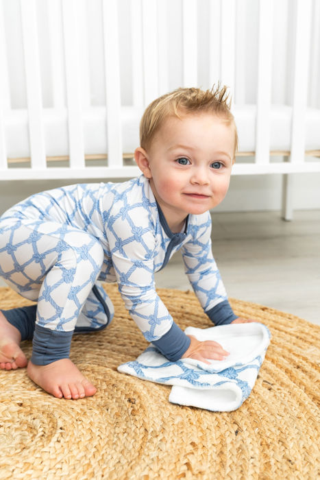 Bamboo Baby Pajamas - Nautical Knots