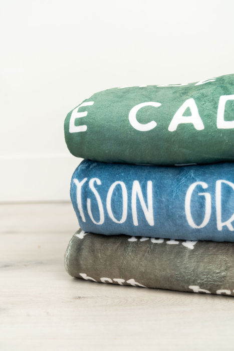 Baby/ Toddler Name Blanket - 30" x 40" 