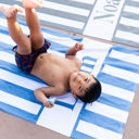  Personalized Beach Towel - Cabana Stripe