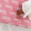  Personalized Crib Sheet Duo Font - 2 Sizes