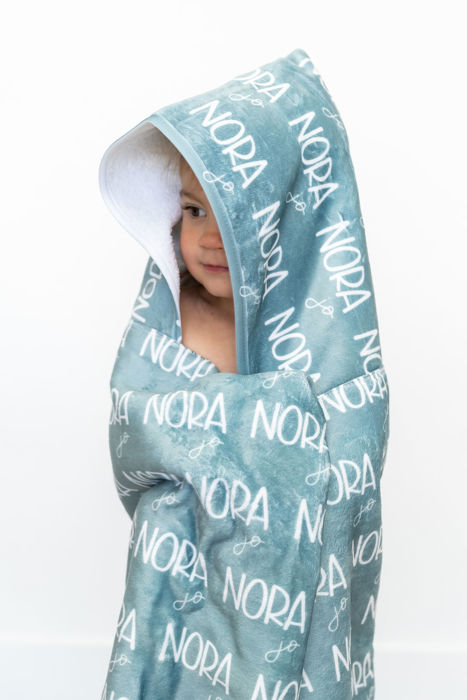 Personalized Toddler Hooded Bath Wrap - 24" x 48"