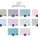  Personalized Desk Mat  - Cabana Stripes -  4 Sizes