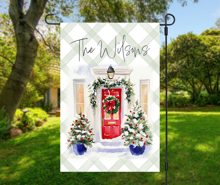 Christmas Double-sided Garden Flag - Nutcrackers, Bows & Bells