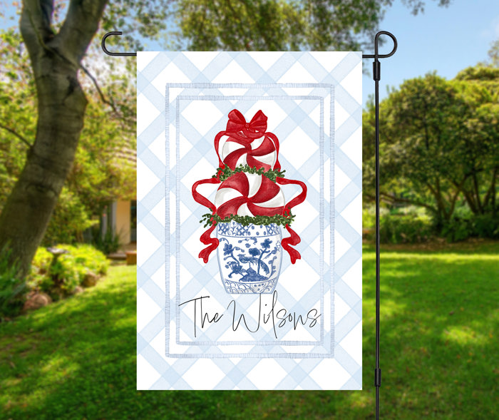 Christmas Double-sided Garden Flag - Nutcrackers, Bows & Bells