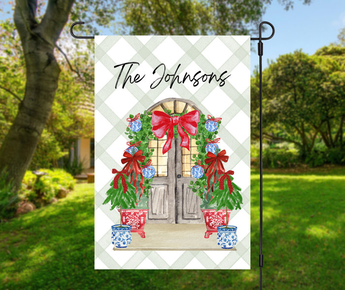 Christmas Double-sided Garden Flag - Nutcrackers, Bows & Bells
