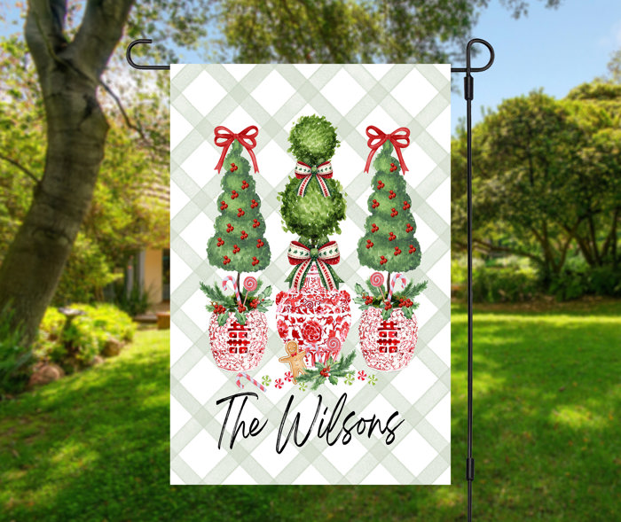 Christmas Double-sided Garden Flag - Nutcrackers, Bows & Bells