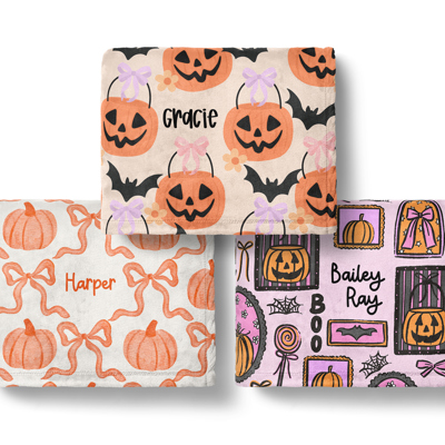 Personalized Halloween Blankets - 7 Patterns