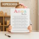  Personalized Name Tracing Board - Cursive or Print Handwriting - Blues or Pinks