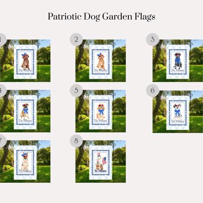 Patriotic Pups - Personalized Garden Flags