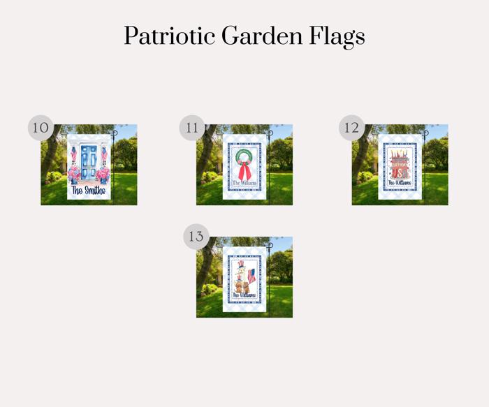 Patriotic Garden Flags - Celebrate USA 250 - Personalized