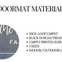  Custom Family Name Door Mat