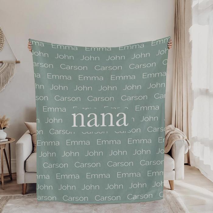 Personalized Family Name Blanket