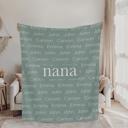  Personalized Family Name Blanket