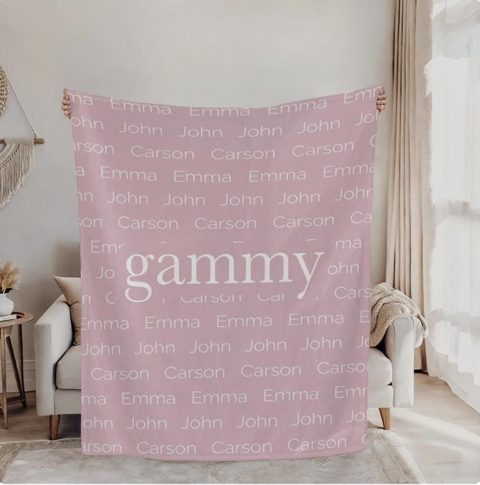 Personalized Family Name Blanket