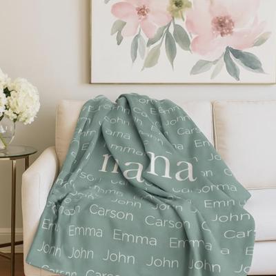 Personalized Family Name Blanket